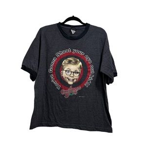 Unisex short sleeve crew neck shirt A Christmas Story size large
